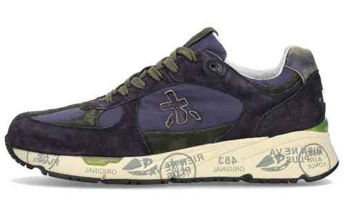 PREMIATA Lace Up Low top Casual Shoes Men's Purple
