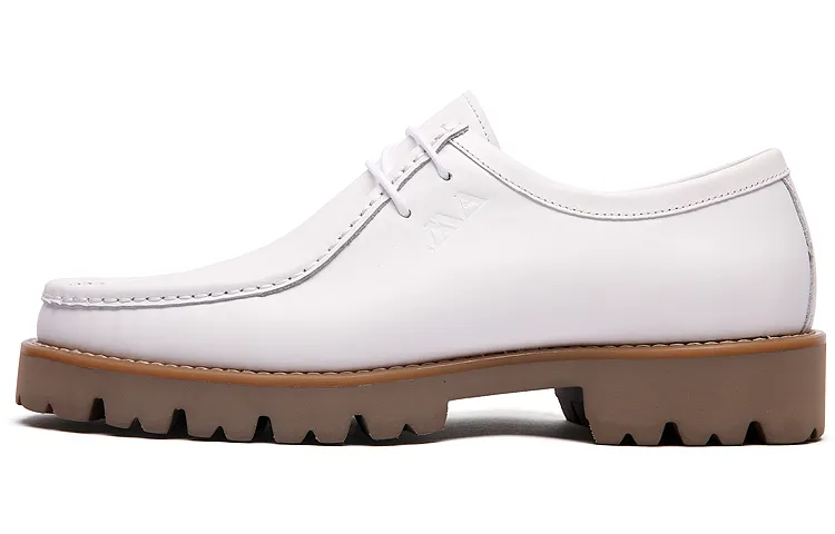 Anthony Miles Casual Leather Shoes Men's Low Top White
