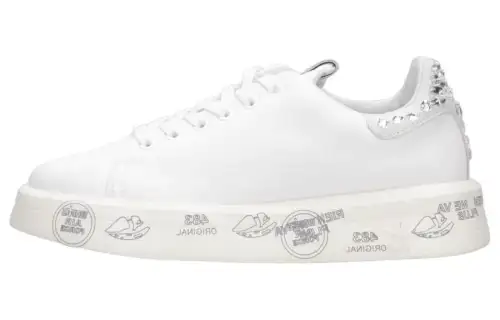 PREMIATA Leather Low top Skateboard Shoes Women's White
