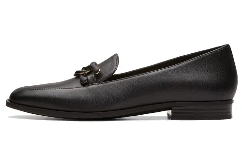Clarks Alpaca Leather Loafers Women's