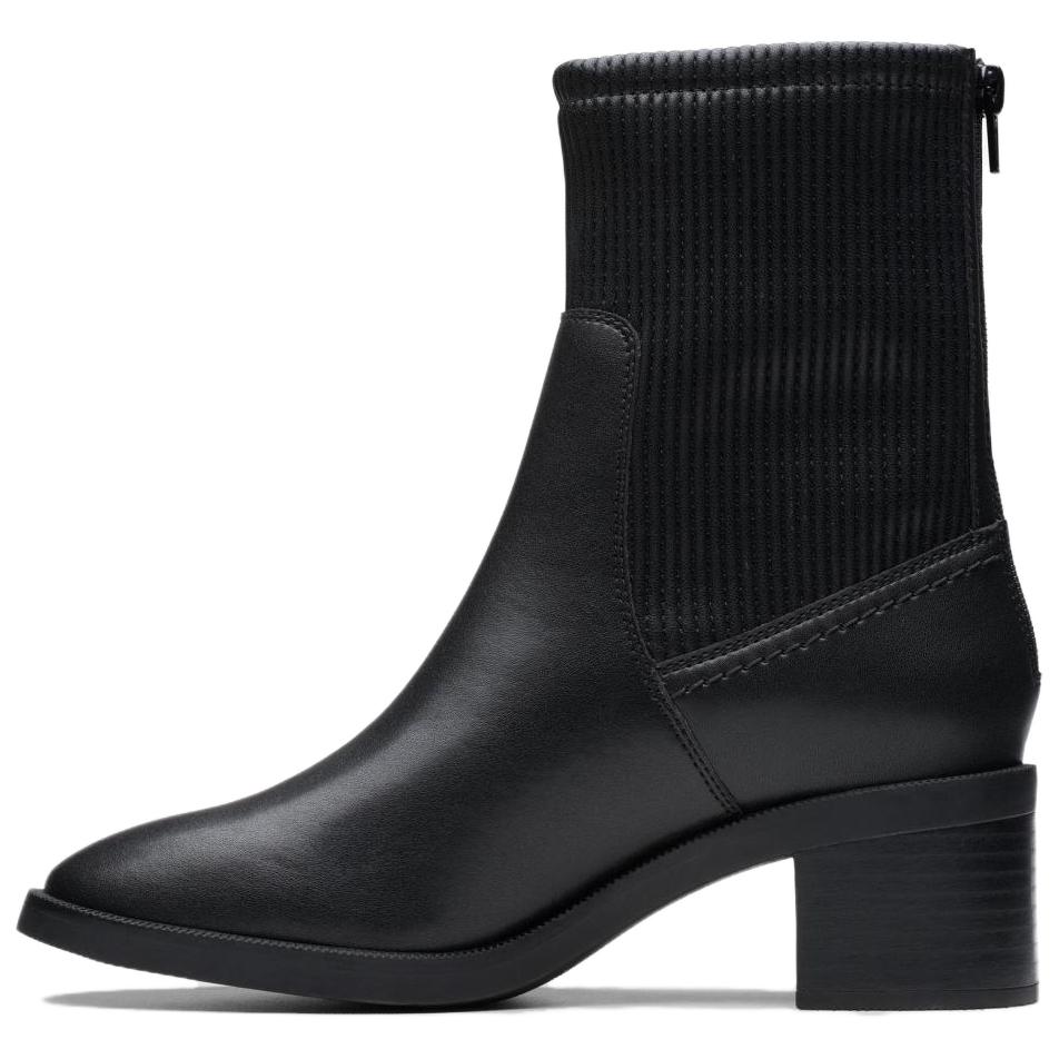 Clarks Leather Comfortable Ankle Boots Women's Black