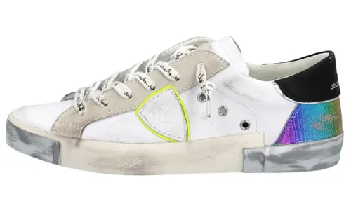 PHILIPPE MODEL Skateboard Shoes Women's Low Top White/Silver