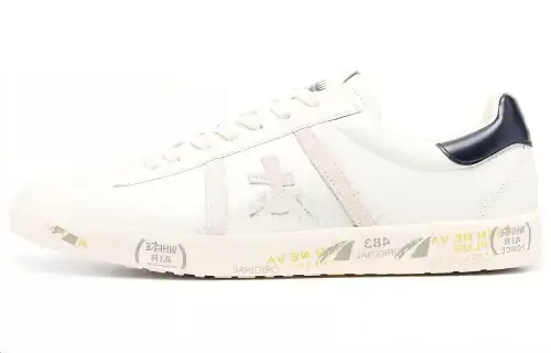 PREMIATA Leather Low top Skateboard Shoes Men's White