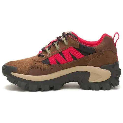 CAT Intruder Beta Comfortable Slip Resistant Outdoor Shoes Unisex Brown Black Red