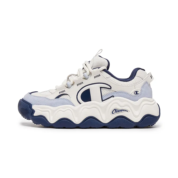 Champion Champ Lava EC Low top Skateboard Shoes Unisex Milk White/Qinghui Blue