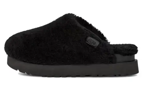 UGG Fuzz Sugar Slide Black Women's