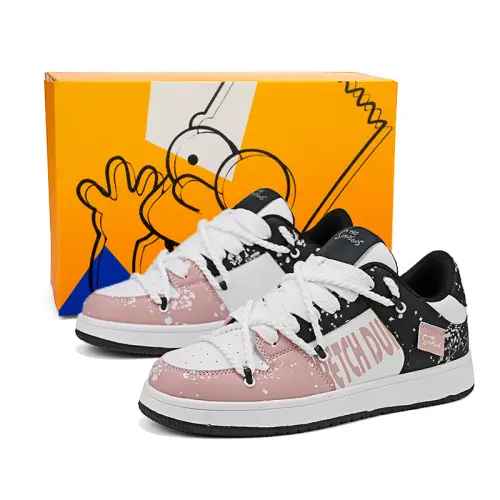 The Simpsons Slip Resistant Cushioning Breathable Low top Skateboard Shoes Unisex