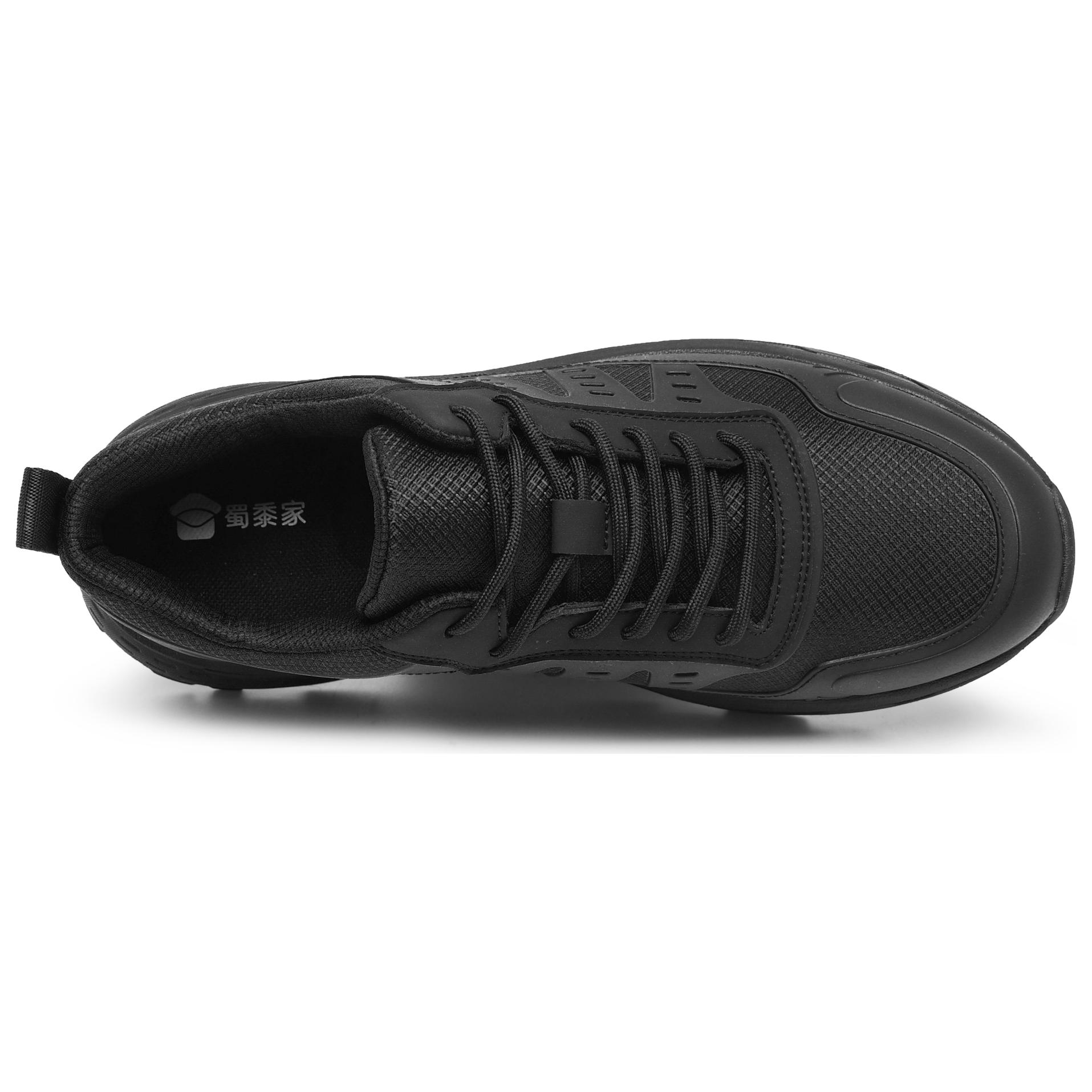 SHUSHUJIA Breathable Moisture Wicking Breathable Moisture Wicking Low top Running Shoes Men’s Black