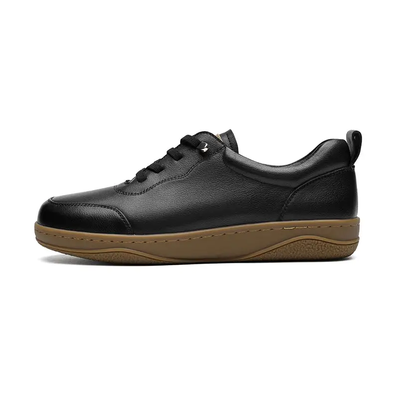 Red Dragonfly cow leather mother's shoes genuine leather soft sole women's casual sports leather shoes for middle-aged and elderly people low-top sneakers women's style