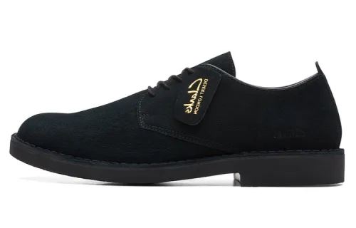 Clarks Leather Comfortable And Breathable Casual Leather Shoes Men's Black