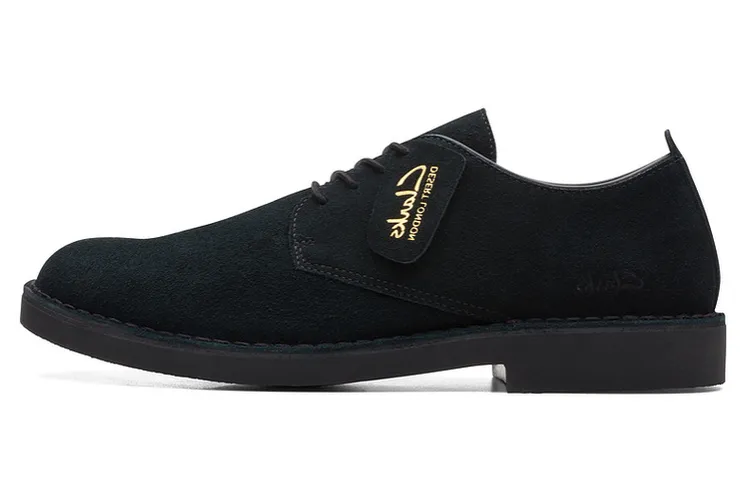 Clarks Leather Comfortable And Breathable Casual Leather Shoes Men's Black