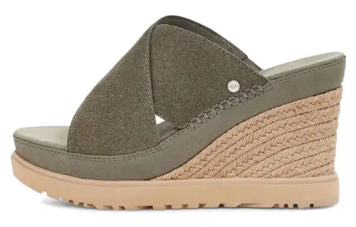 UGG Suede Stylish Sandal Women's Moss Green