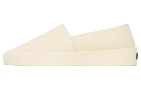 Fear Of God Leather Slip on Low top Skateboard Shoes Unisex Beige