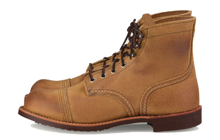 Red Wing Camel suede Iron Ranger desert boots