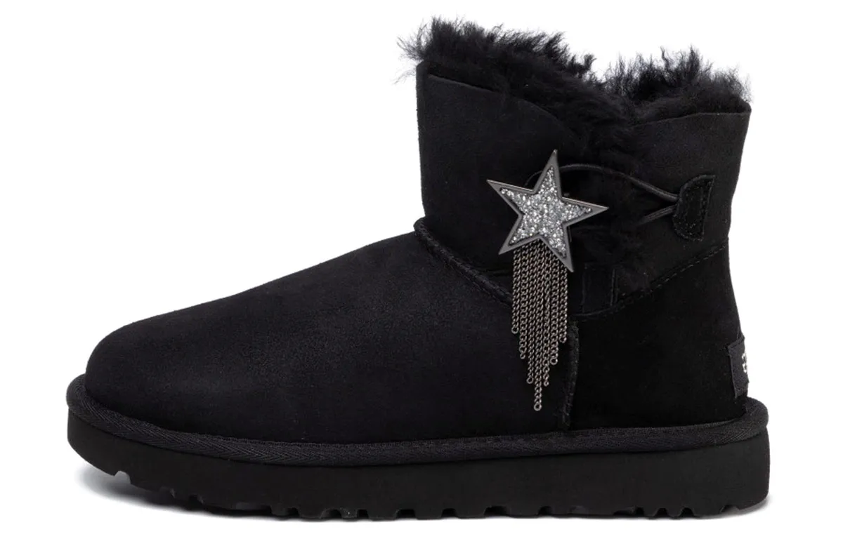 UGG Mini Bailey Star Snow Boots Black Women's
