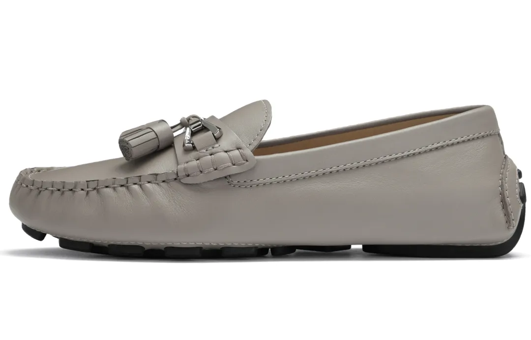 Clarks Cow Leather Loafers Women's Gray