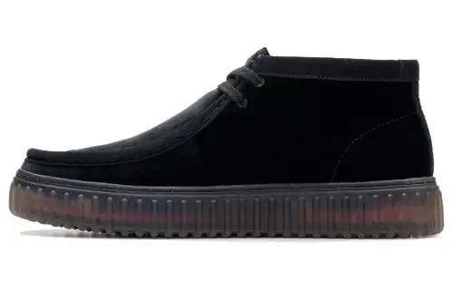 Clarks Fabric Ankle Boots Unisex Black