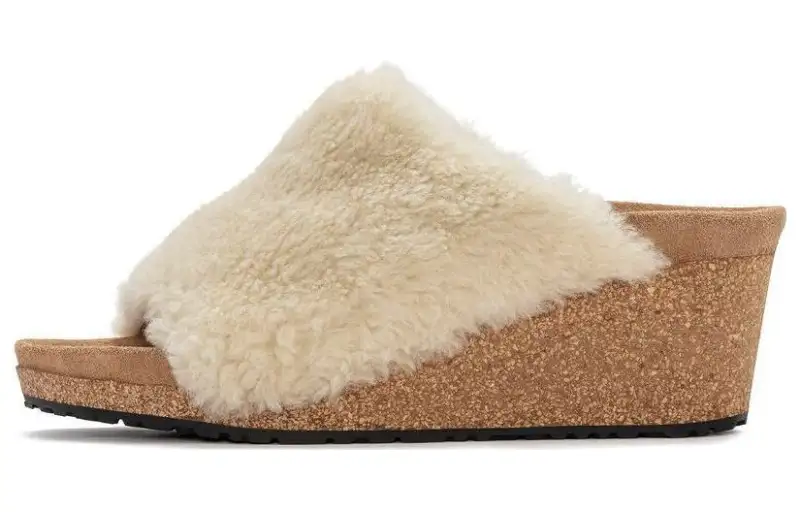 Birkenstock Slide Slippers Women's Beige Narrow