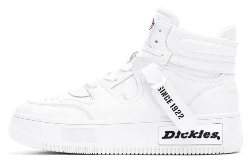 Dickies Skateboard Shoes Women's High Top White/White Gray
