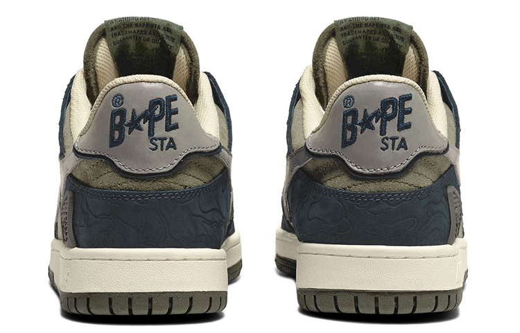 Женские кеды A BATHING APE A BATHING APE SK8 STA (оливковый) — 橄榄绿 — фото 5
