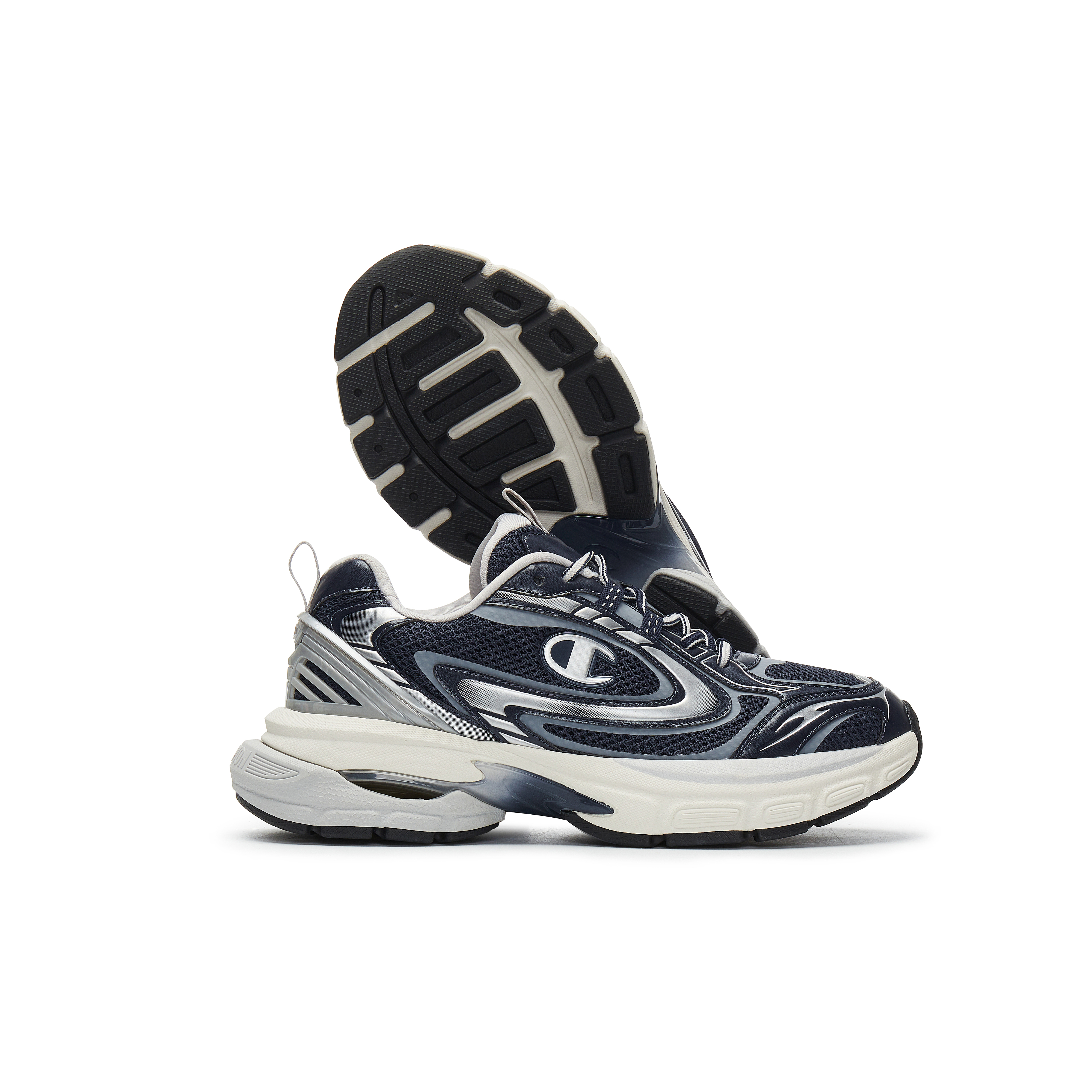 Champion Low top Running Shoes Men’s Marine Blue/Silver White