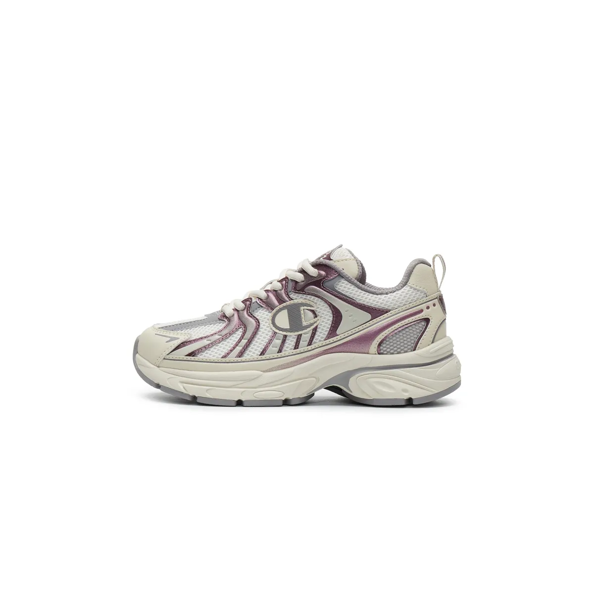 Champion Synthetic Leather Low top Running Shoes Women's Rose Purple/Linen