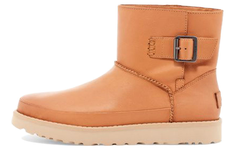 Женские сапоги UGG Classic Deconstructed Mini (коричневые) — фото 1