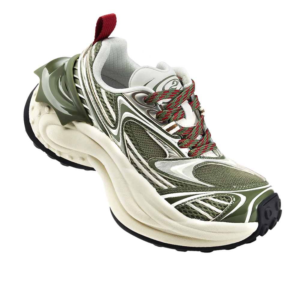 OGR Octopus Low top Casual City Commuting Running Shoes Unisex Olive Green