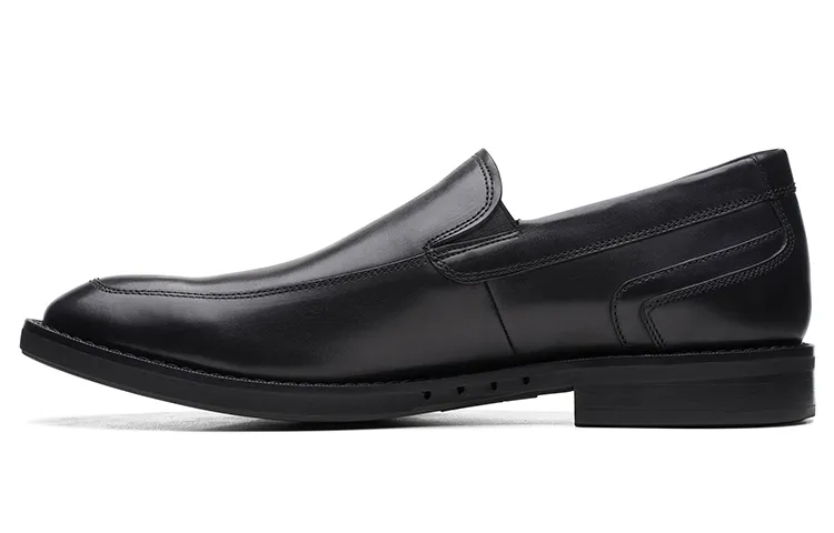 Clarks Top Grain Cow Leather Casual Shoes Men's Black