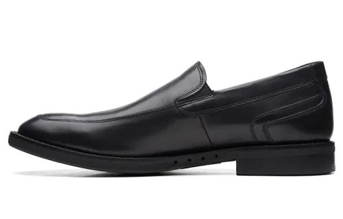 Clarks Top Grain Cow Leather Casual Shoes Men's Black