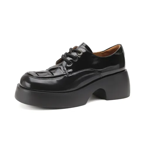 D FUSE SCANDINAVIA Cow Split Leather Loafers 5.8cm Women's
