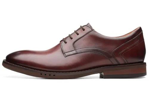 clarks Un Hugh Lace Leather Derby Shoes