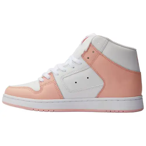 DC Shoes Slip Resistant High top Skateboard Shoes Women's White Pink