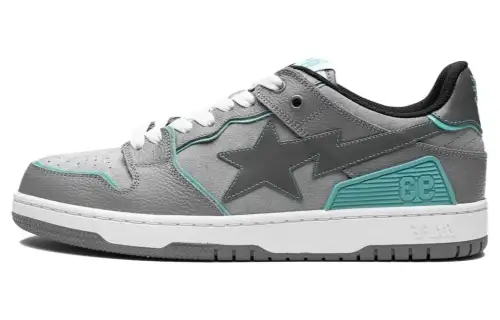 BAPE A BATHING APE Bape SK8 Sta Grey Turquoise