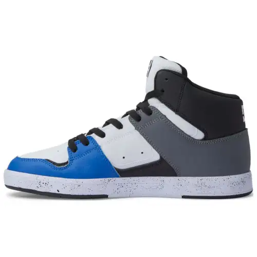 DC Shoes Leather High top Skateboard Shoes Men's Black Gray Blue