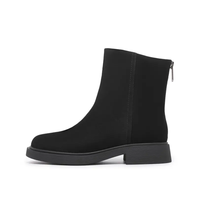 Chrisdien Deny Cow Leather Ankle Boots Women's Black