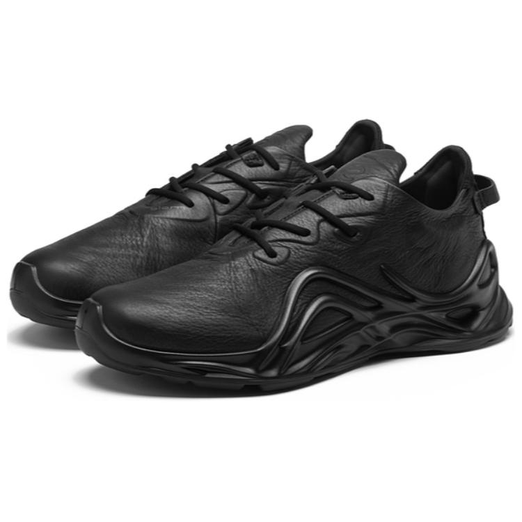 Ecco BIOM INFINITE Cow Leather Abrasion Resistant Low top Hiking Shoes Men’s Black