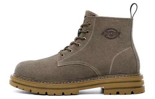 Dickies Vintage Casual Trendy High Top Workwear Outdoor Boots Men's Khaki