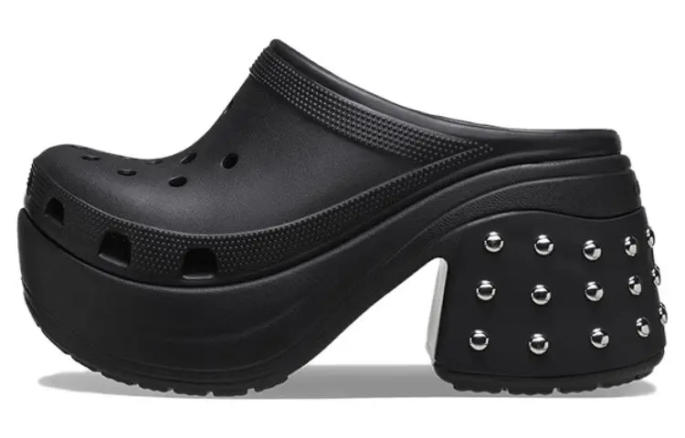 Crocs Siren Studded Clogs 'Black' Women's
