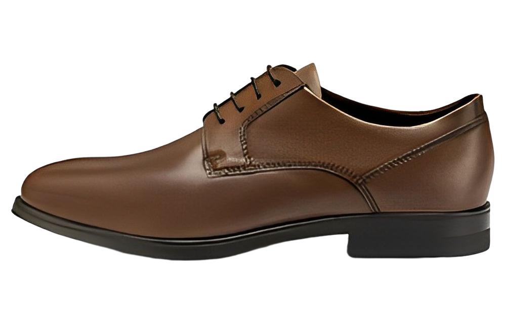 Ecco Cow Leather Men's Casual Shoes Men's Amber