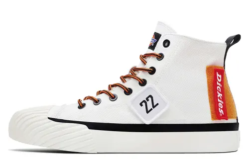 Dickies Canvas Shoes Unisex High Top White