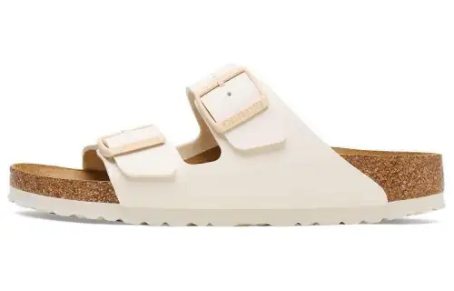 Birkenstock Slide Slippers Unisex Eggshell Color Regular