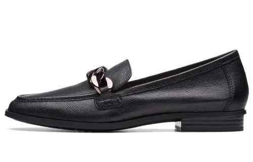 Clarks Saraphina Collection Sheepskin Casual Shoes Women's Black