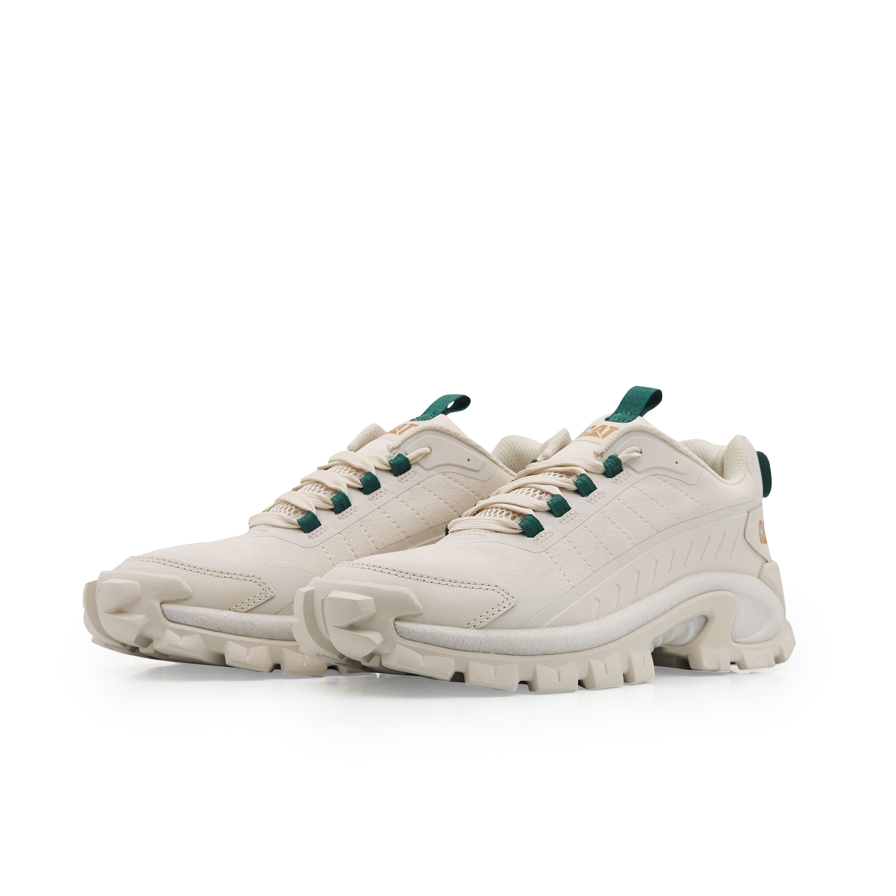 CAT Vintage Chunky Sneakers Outdoor Shoes Unisex Ecru