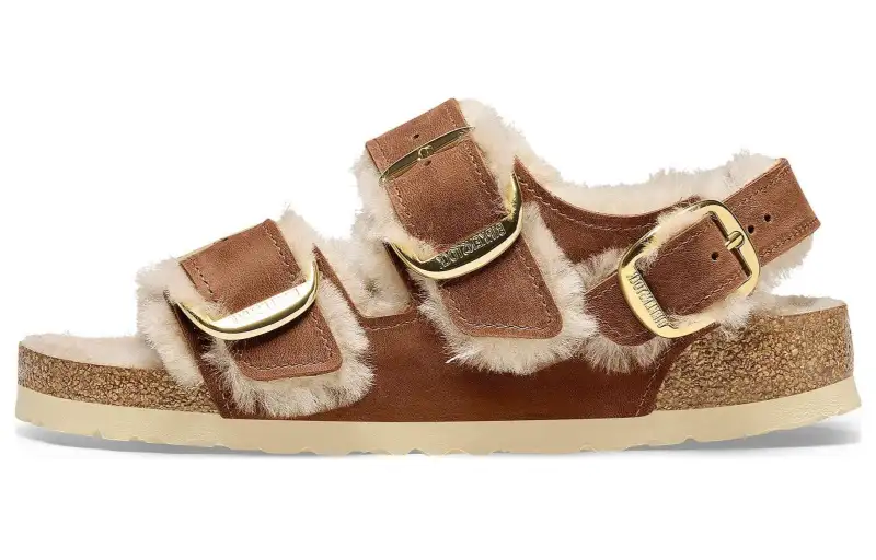 Birkenstock Leather One Strap Sandals Women's Brown Regular