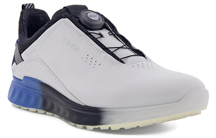 Ecco S Three Leather Low top Golf Shoes Men’s White Blue