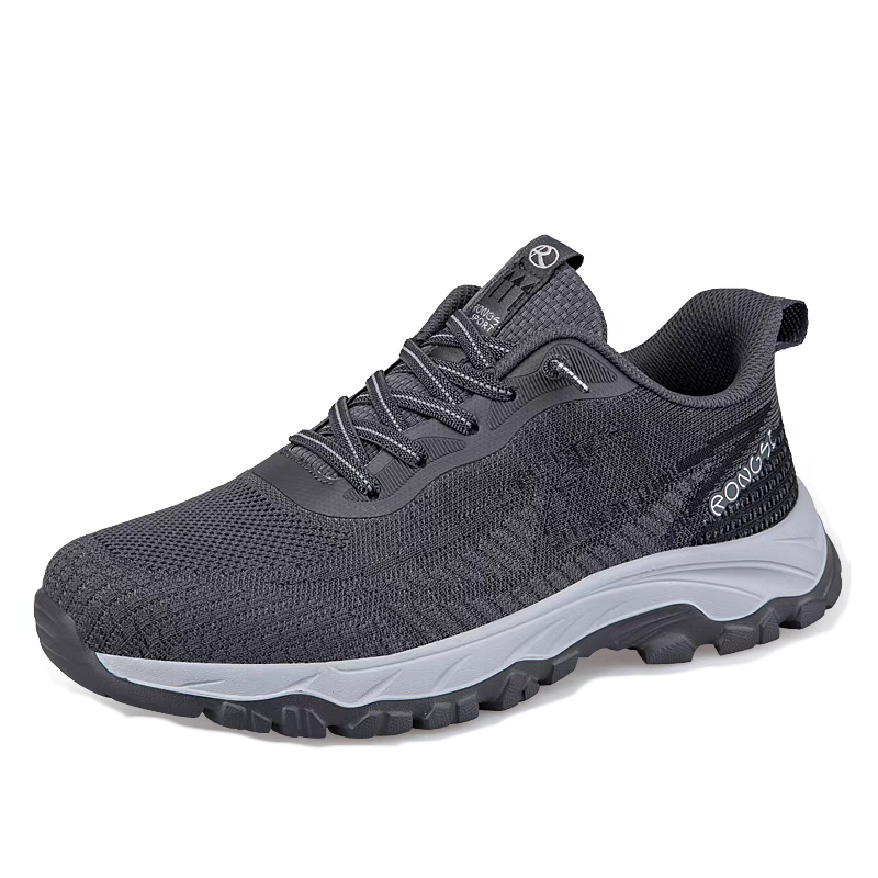 RONGSHI Fabric Cushioning Breathable Slip Resistant Soft Sole Casual Sports Running Shoes Unisex