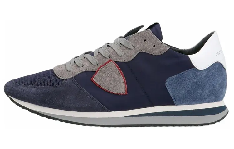 PHILIPPE MODEL Paris Panelled Suede-leather Sneakers