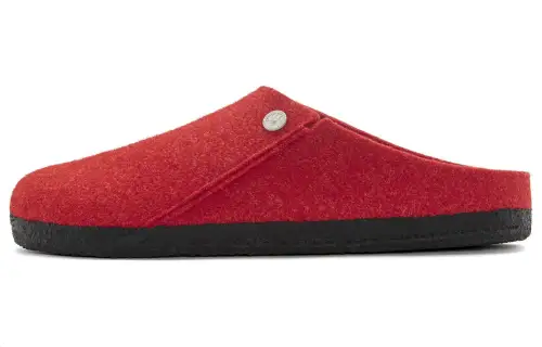 Birkenstock Closed Toe Slippers Unisex Red Regular