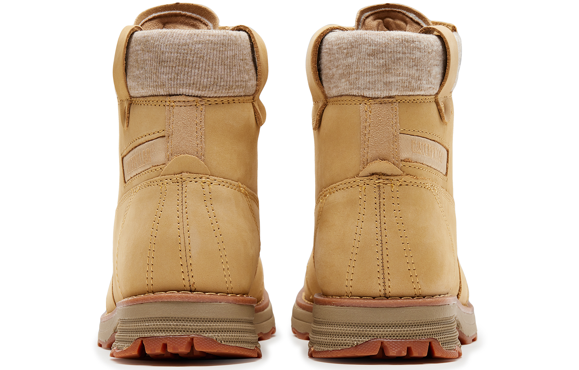 CAT Combat Boots Women's Beige Yellow